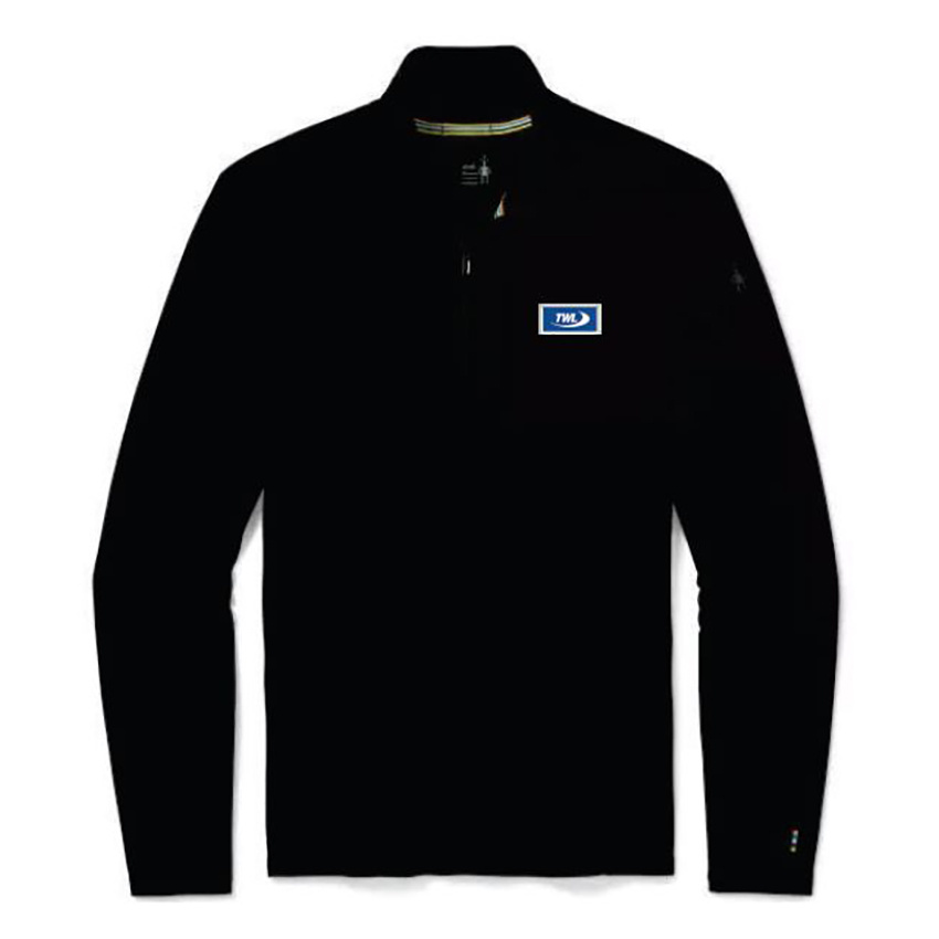 TWL Men's 1/2 Zip Merino Jersey - Black 