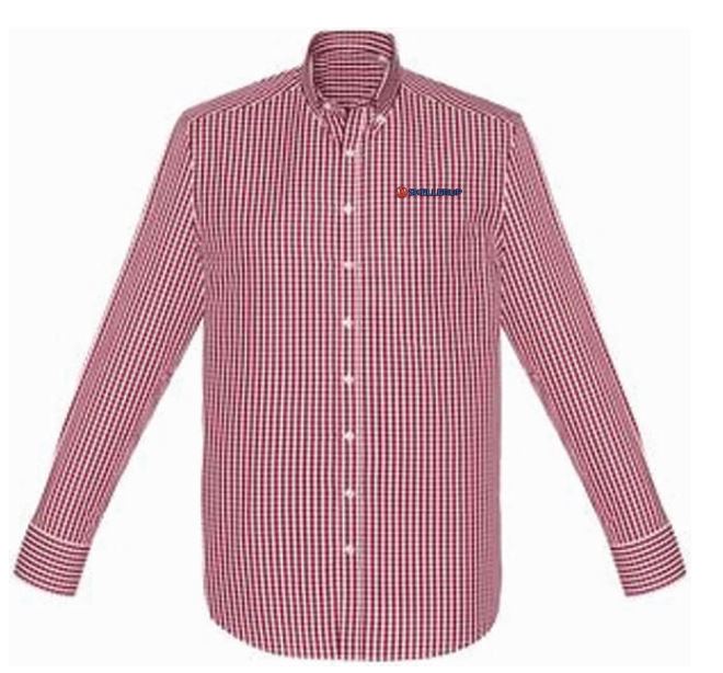 Skellerup Men's Springfield Shirt- Cardinal 