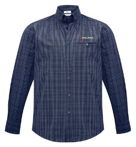 Skellerup Men's Harper LS Shirt-Ink/Silver 