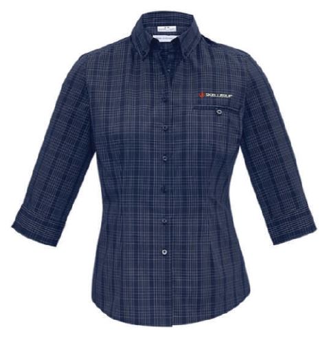 Skellerup Women's Harper LS Shirt- Ink/Silver 