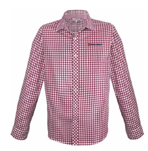 Skellerup Men's Brighton LS Shirt- Claret 