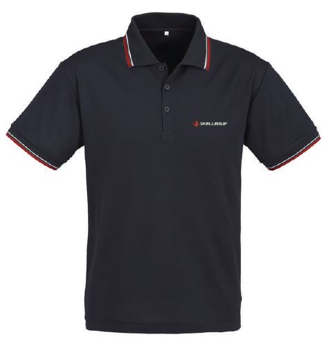 Skellerup Men's Cambridge Polo-Navy/Red 