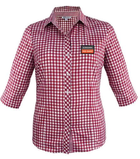 Skellerup Redband Ladies Brighton 3/4 Shirt - Claret 