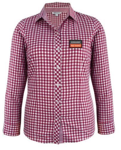 Skellerup Redband Ladies Brighton LS Shirt - Claret 