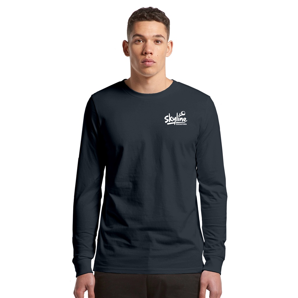 Skyline Unisex Long Sleeve Tee - Navy