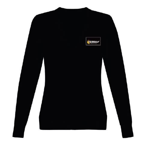 Terra Analytical Women's Long Cardigan - Black