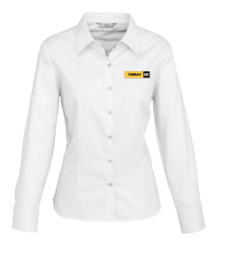 Terra Cat Ladies Luxe LS Shirt -White 