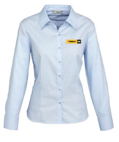 Terra Cat Ladies Luxe LS Shirt -Blue with Name