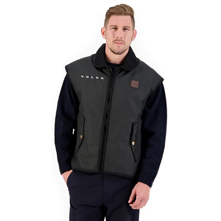 Volvo Oilskin Vest - Black/Blue