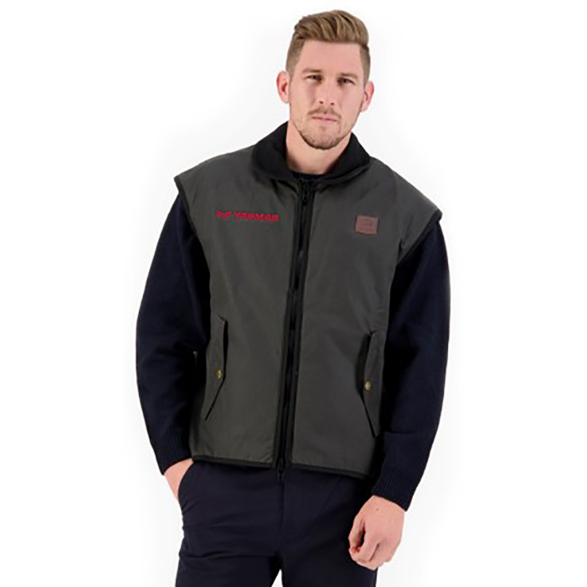 Yanmar Oilskin Vest - Black/Red