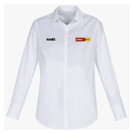 Terra Cat Rental Stores Camden Ladies Shirt-White with Name