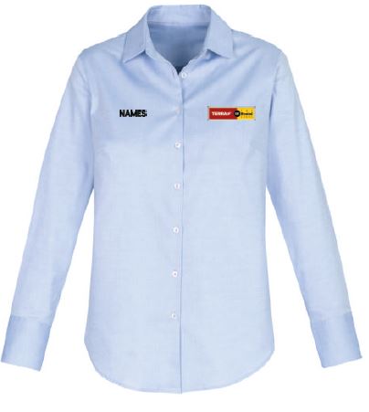 Terra Cat Rental Stores Camden Ladies Shirt-Blue with Name