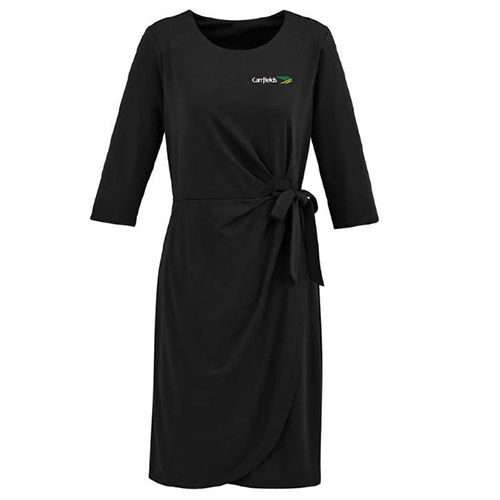 Carrfields Ladies Wrap Dress-Black