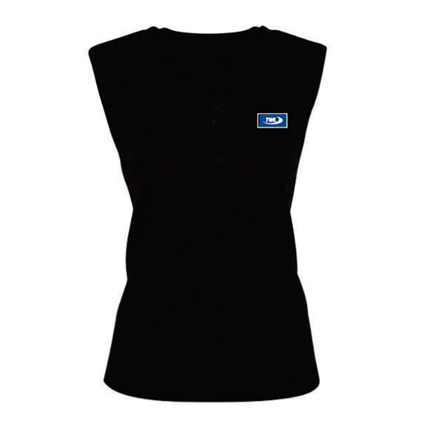 TWL Women's Woolen Vest-Black 
