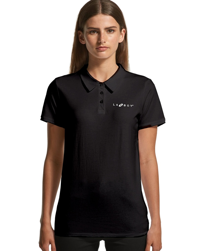 HH LaZboy Women's Pique Polo - Black 