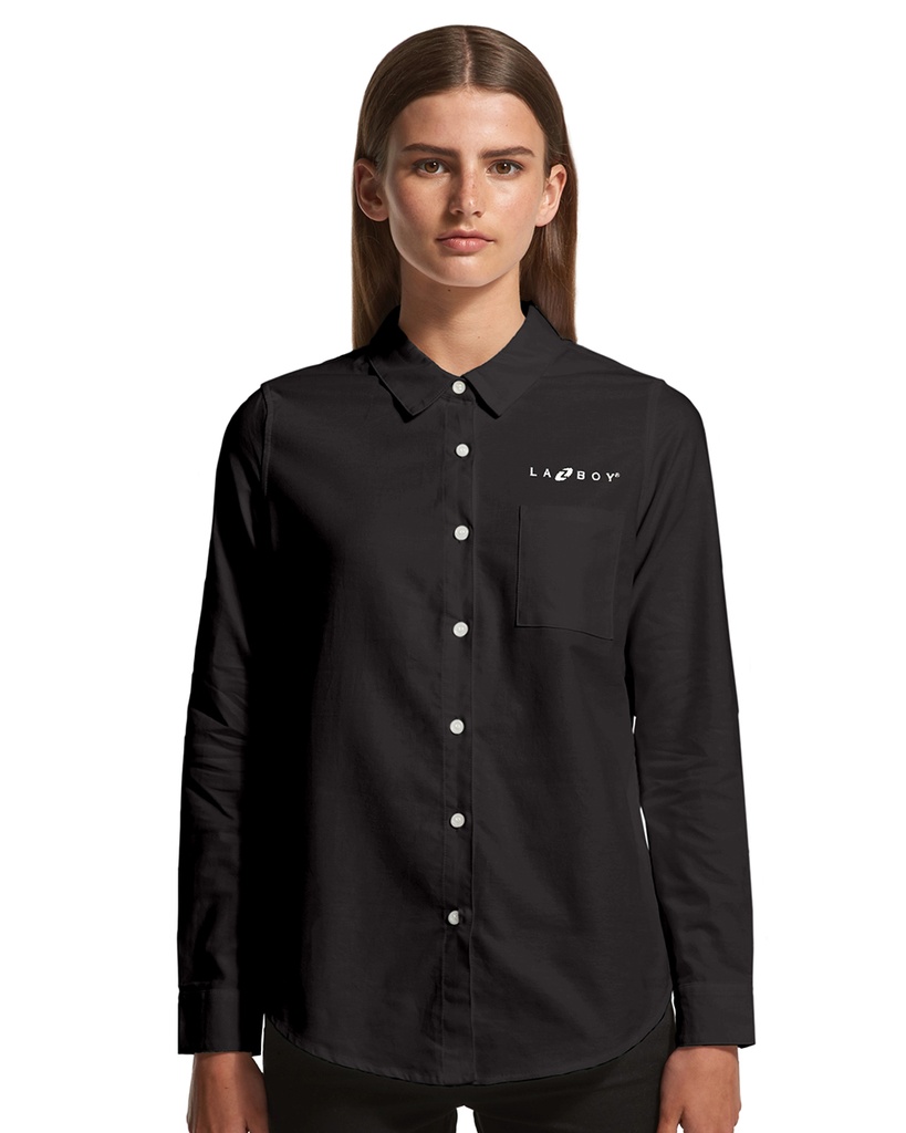 HH LaZboy Women's Oxford LS Shirt - Black 
