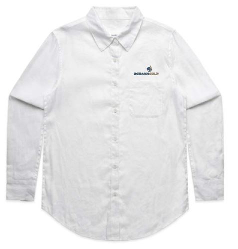 OGL Women's Linen Shirt - White