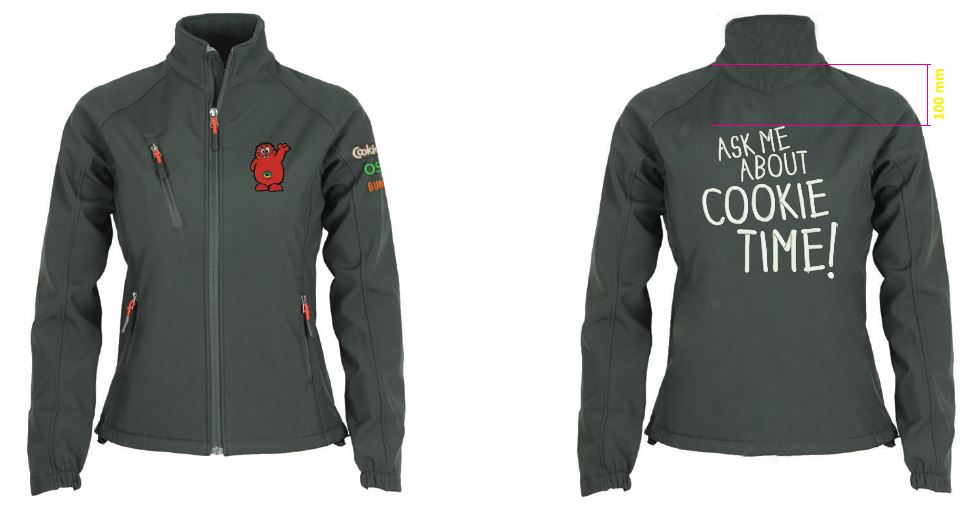 Women's Soft-shell Pro2 Jacket- with red zip pullers 