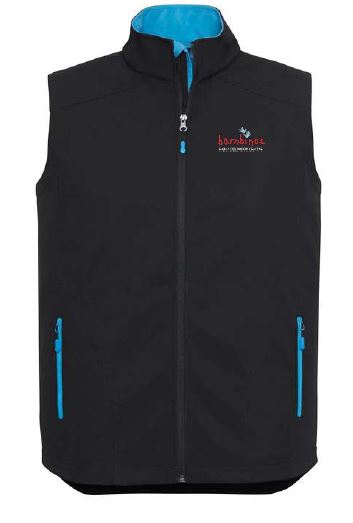 Bambinos Men's Geneva Vest - Black/Cyan 