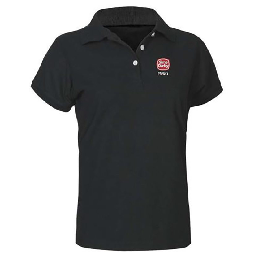 Sime Darby Women's Neon Polo - Black 