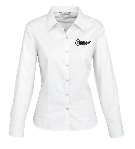 Terra Analytical Women's Luxe LS Shirt-White