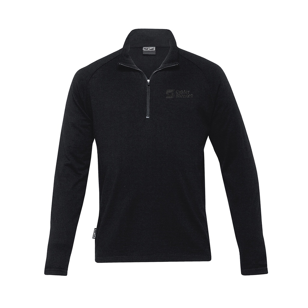 Calder Stewart Men's 1/4 Zip Merino | Navy
