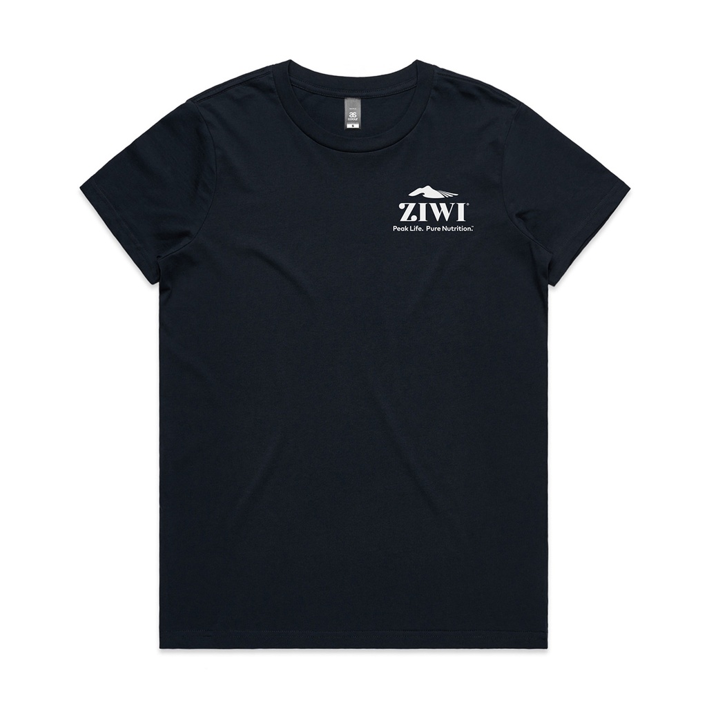 [ZILZITE06-D-500M] Ziwi Women's Maple Tee - Navy (M)