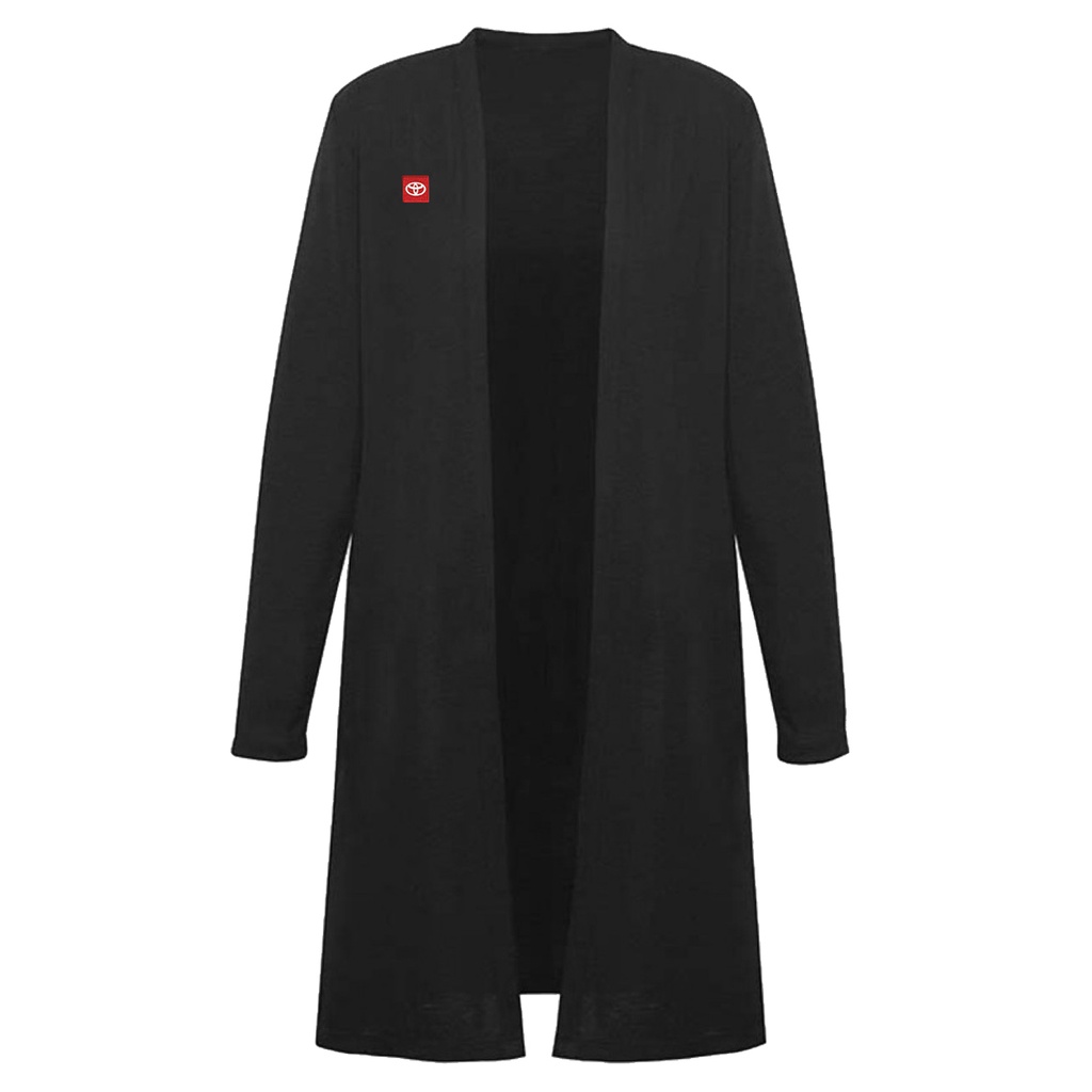 Toyota Ladies Longline Cardigan - Black
