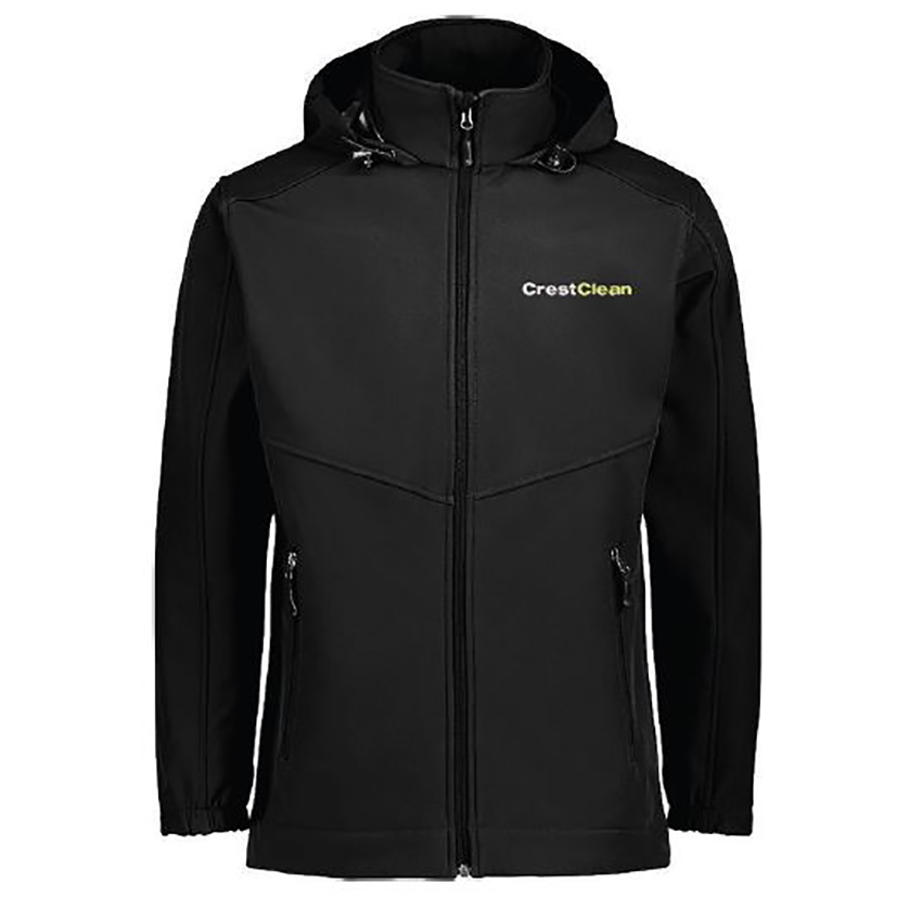 CrestClean Mens Aspiring Soft Shell Jacket Black