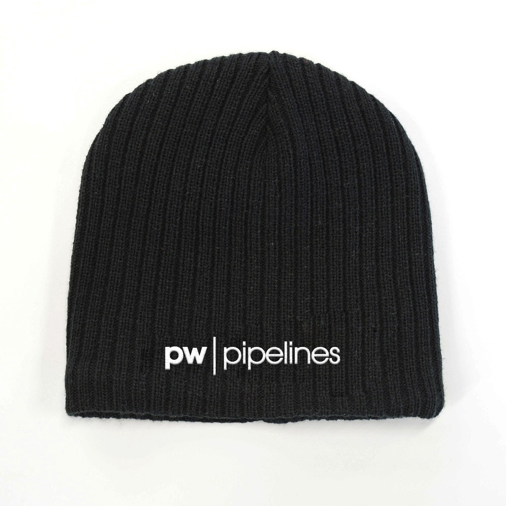 Pipelines Cable Knit Beanie - Black