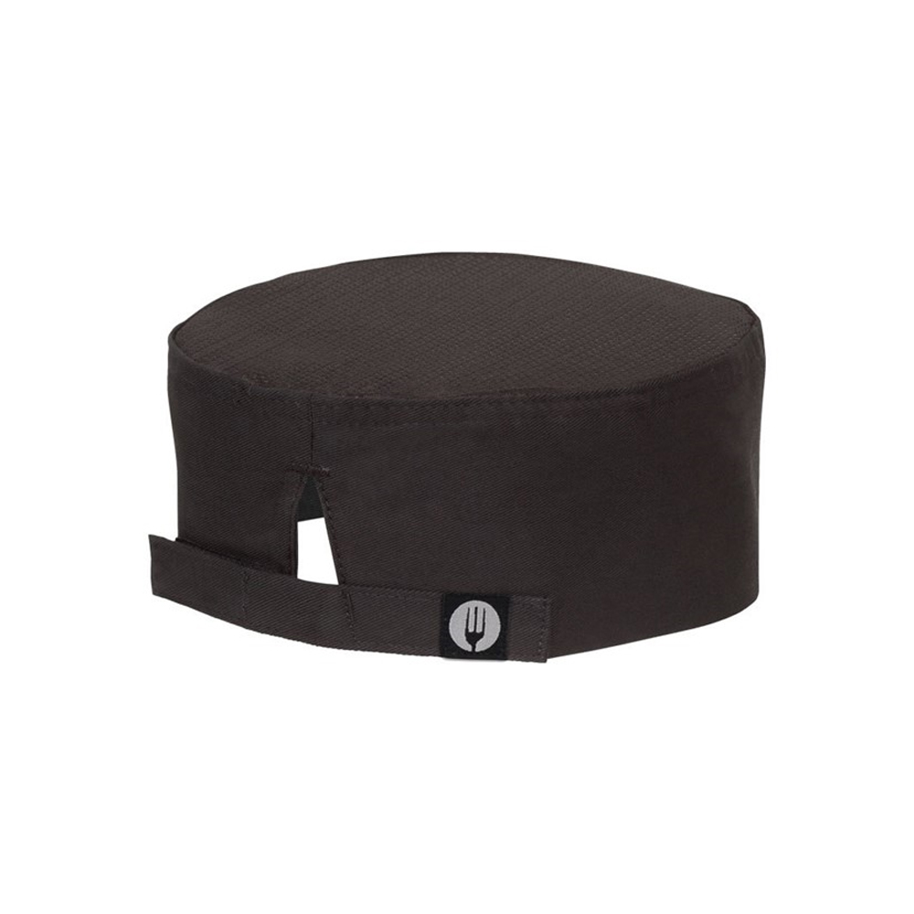 Skyline Kitchen Staff Box Hat- Black