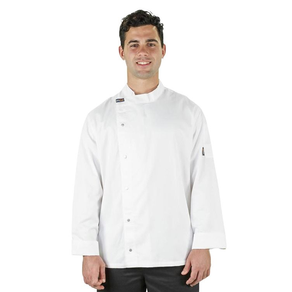 Skyline Unisex Modern Tunic Chef Jacket- White