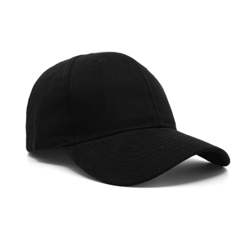 Skyline Brushed Cotton Cap- Black