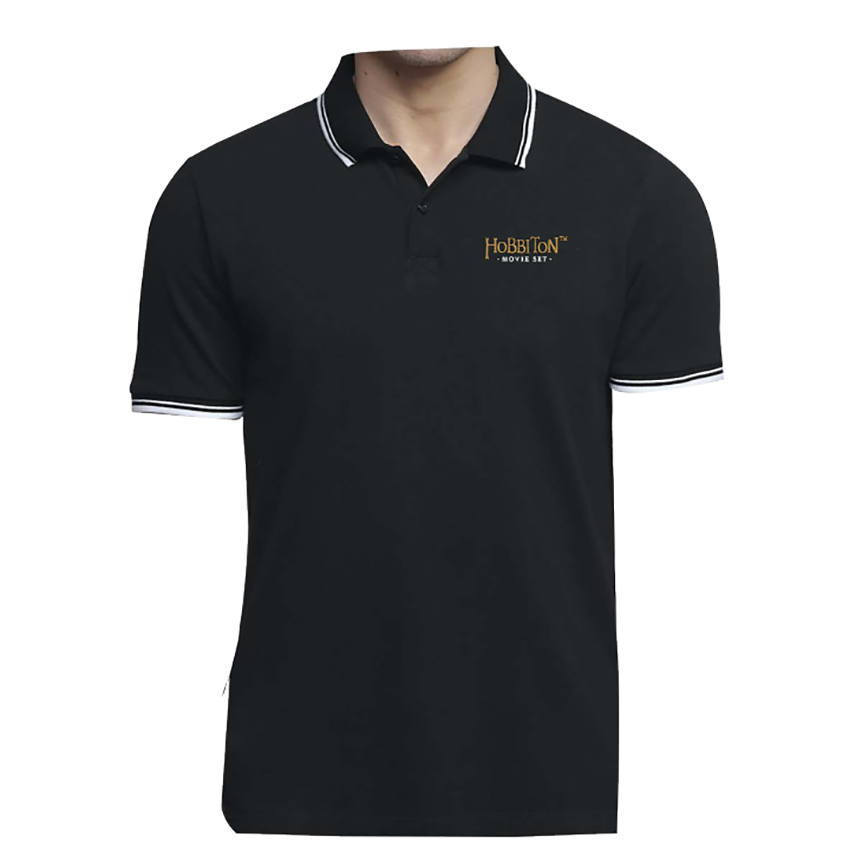 Hobbiton Men's Stanton Polo- Blk/White
