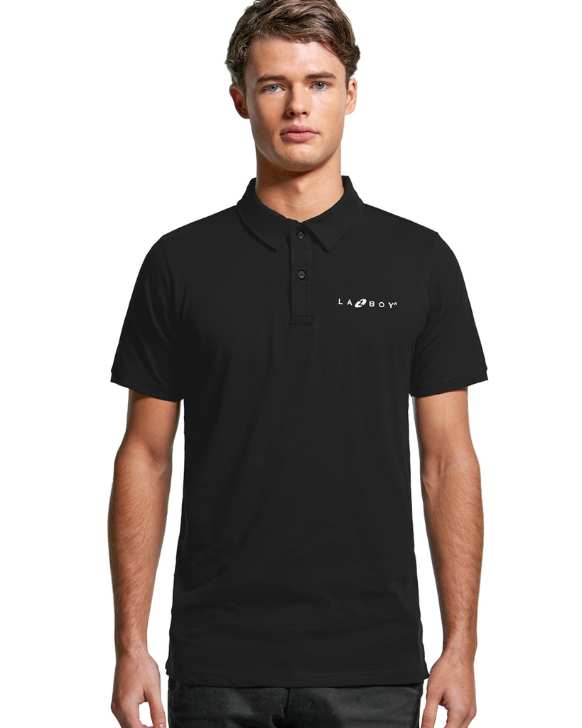 Lazboy Men's Pique Polo - Black