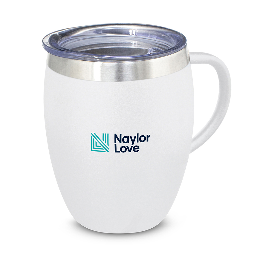 Naylor Love Verona Vacuum Cup with handle - White