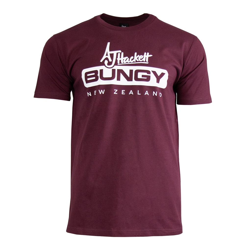 AJHB Mens Loose Fit AJHB Logo - Burgundy*