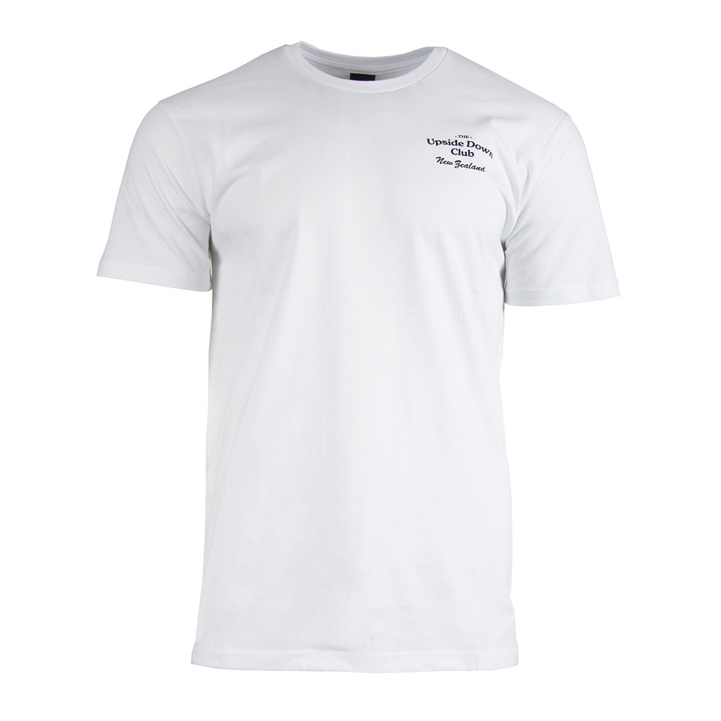 AJHB Upside Down Club Tee - White