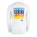 AJHB Loose Fit Long Sleeve LMFL Retro - White-