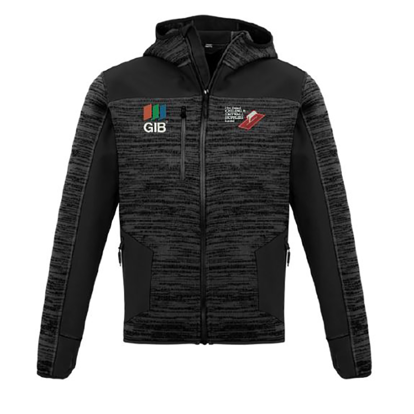 NZCDS/GIB Unisex Streetworx Hoodie - Gunmetal/Black