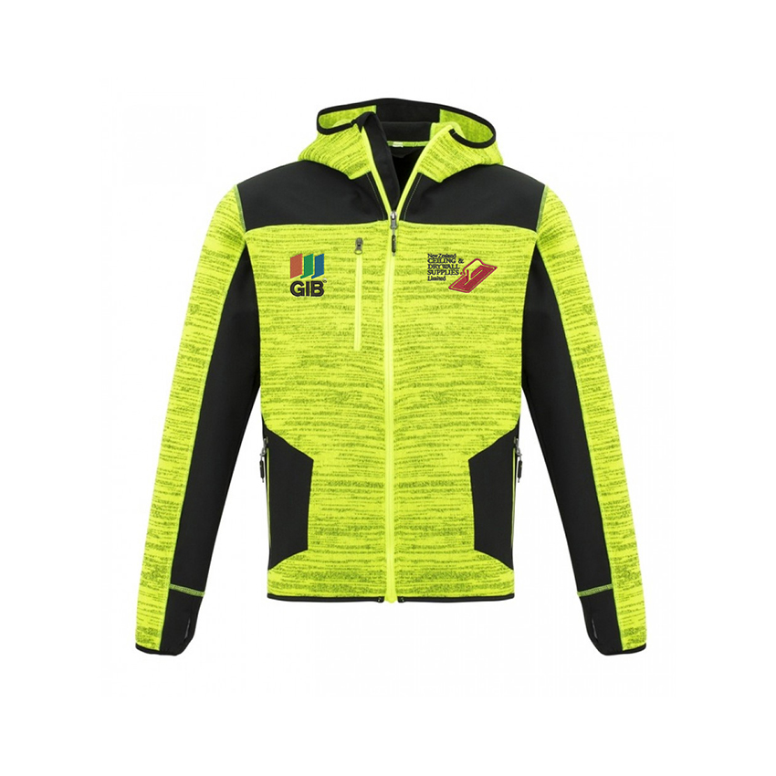 NZCDS/GIB Unisex Streetworx Hoodie - Yellow/Black