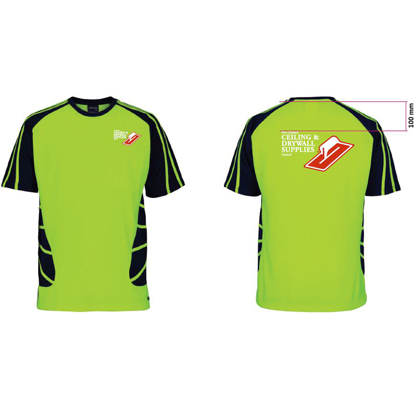 NZCDS Hi Vis Spider Tee(with logo on back)