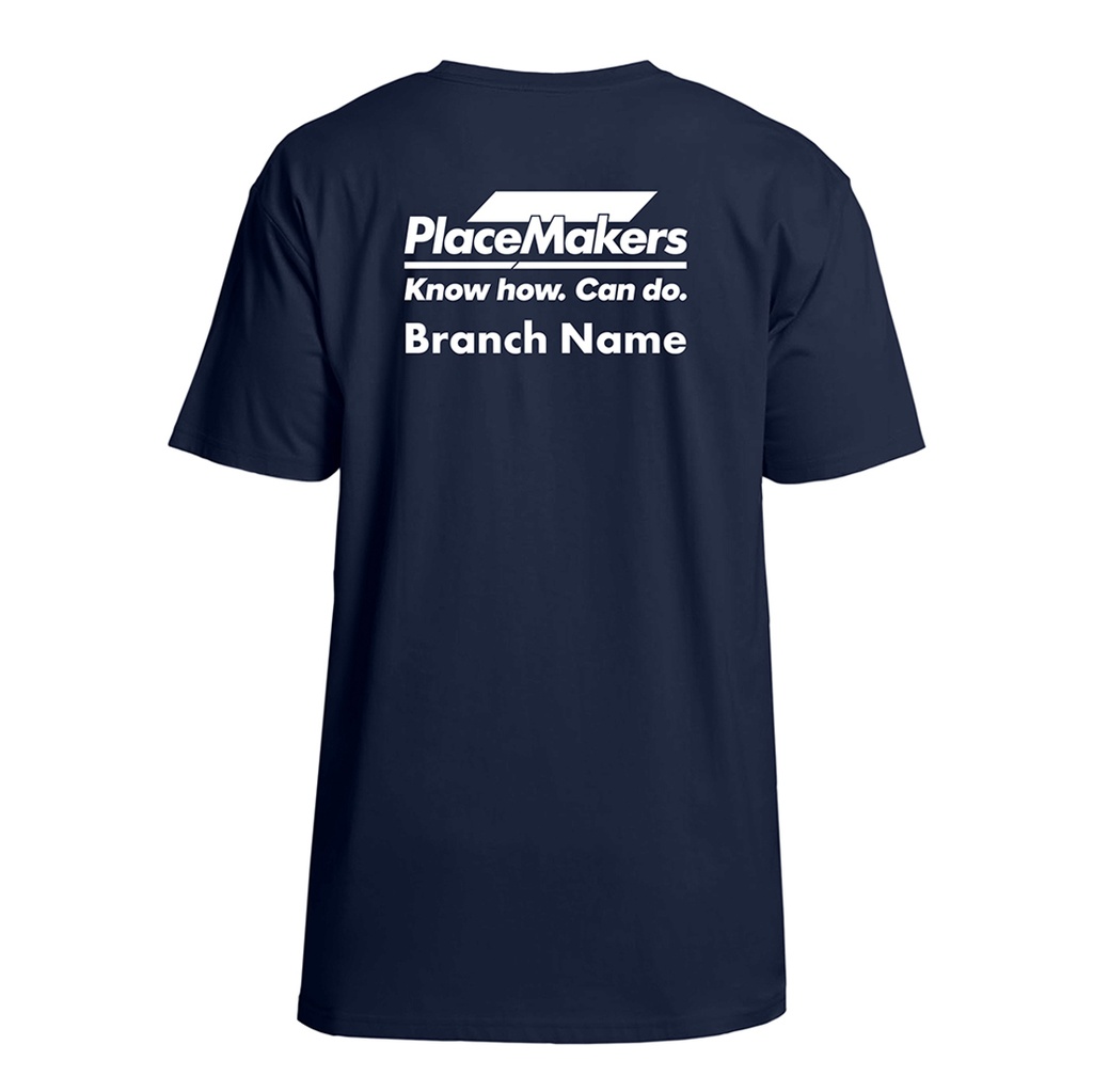 PM Cotton Tee with Branch Name