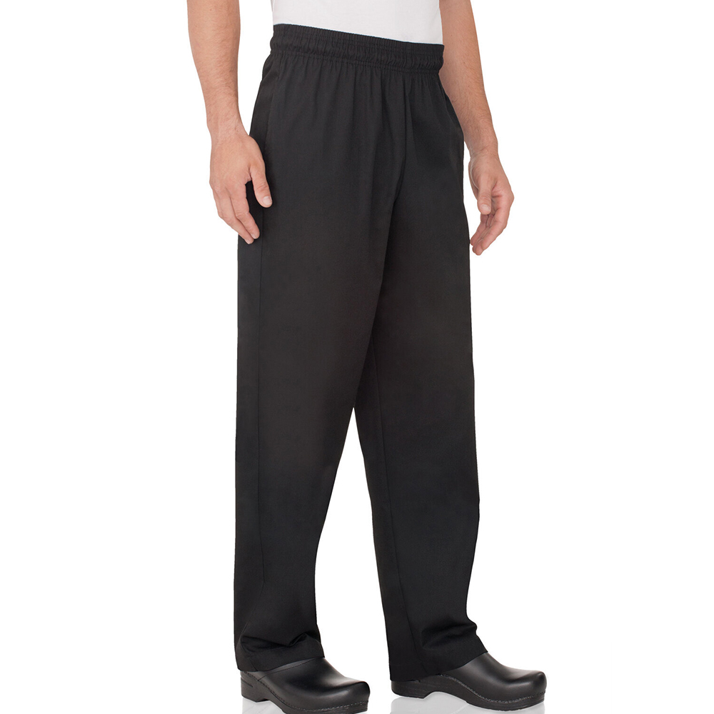 Skyline Mens Baggy Chef Pants - Black