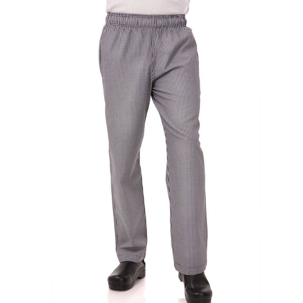 Skyline Mens Baggy Chef Pants - Check
