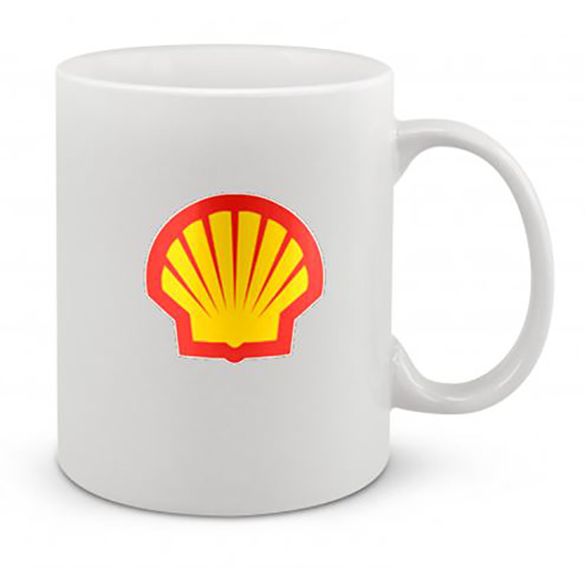 Shell Ceramic Coffee Mug | White