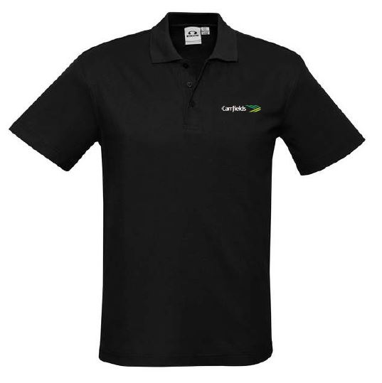 Carrfields Men's Crew Polo - Black