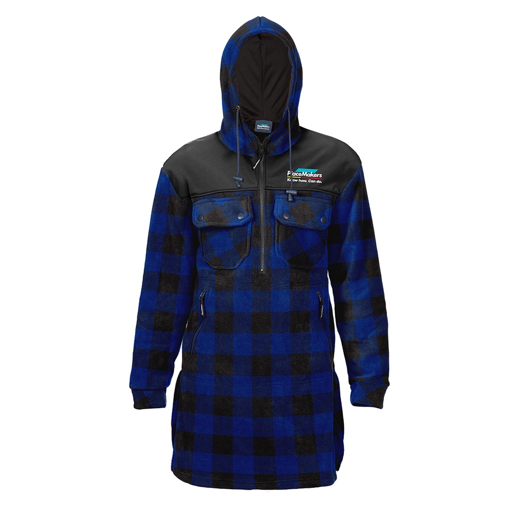 PM Checked Hooded Bushshirt - Longer Length