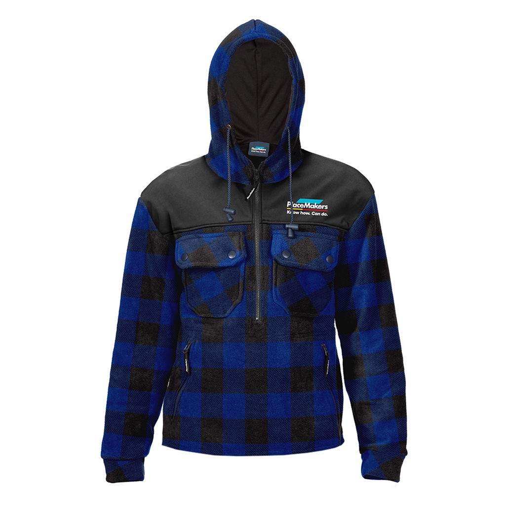 PM Checked Hooded Bushshirt - Shorter Length