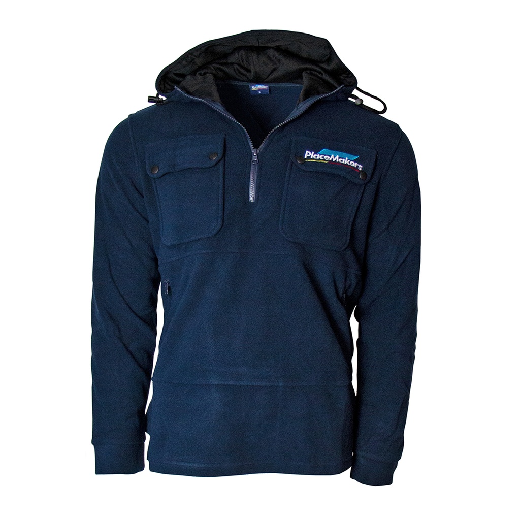 PlaceMakers Hooded Bushmans Jacket Navy